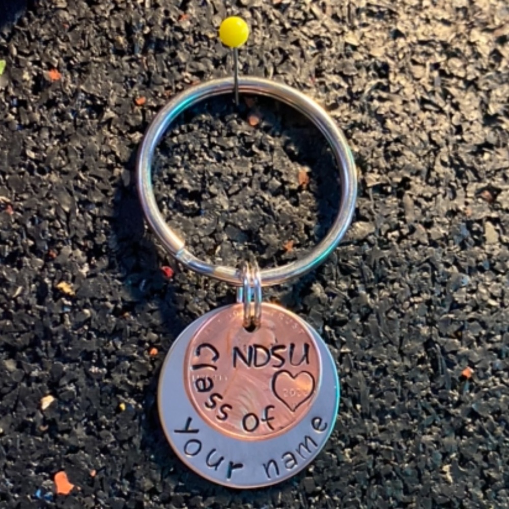 Personalized school spirit key chains